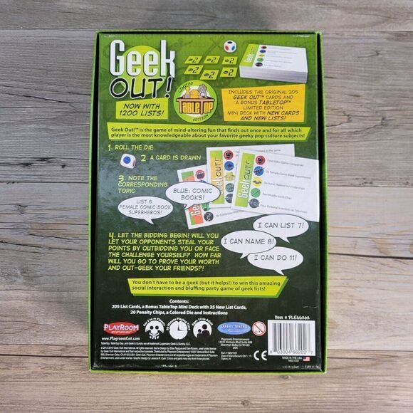 Geek Out! Party Game Playroom Entertainment Original Box 10 to Adult USA - Picture 2 of 6